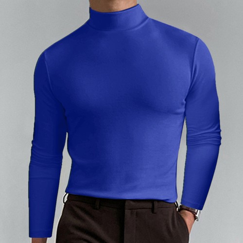 Mens high neck long - neck, t