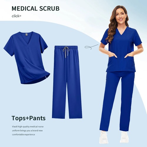 Womens medical scrub set nurse - set,