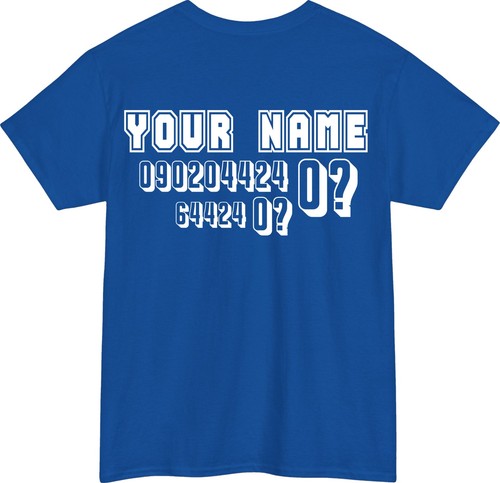 Personalised name and - and, number