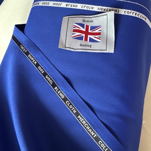 Royal blue super - blue, wool