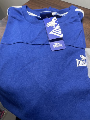 Mens lonsdale royal blue tee - lonsdale,