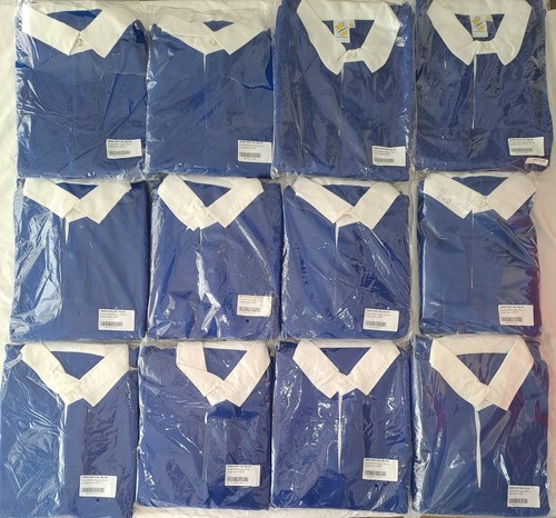 Job lot x12 - royal, white