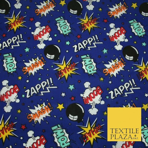 Royal blue comic zapp pow - royal,
