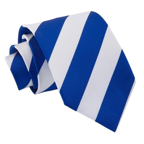 Royal blue white - blue, woven