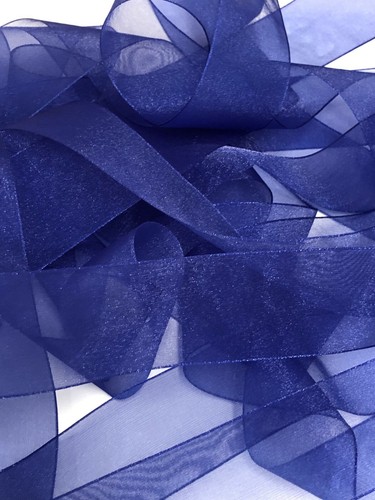 Royal blue super sheer ribbon - royal,