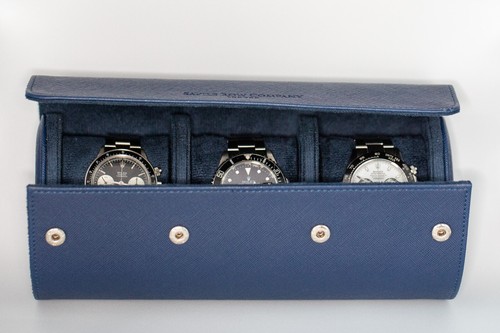Royal blue watch roll - watch,